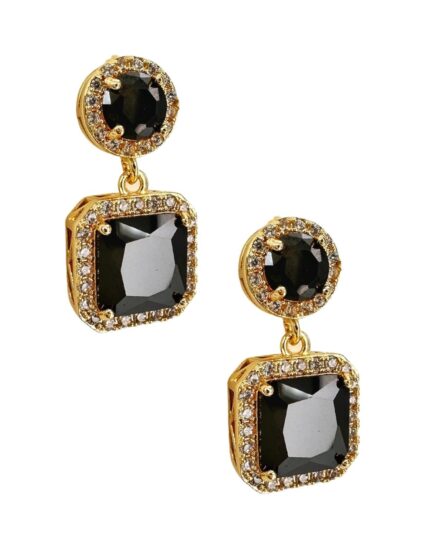 Aretes de Mujer Chapa de oro 18K Corte Princesa Zvezda