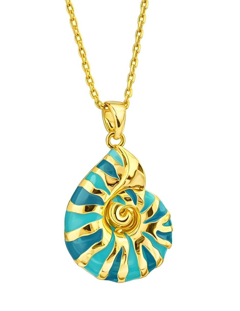 Collar Caracol Aqua 1