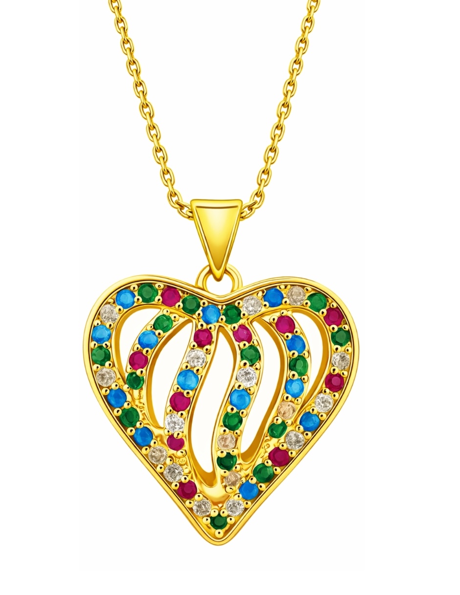 Collar Corazón Colores 1